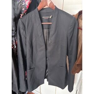 Alice + Olivia collarless open-front blazer size 8